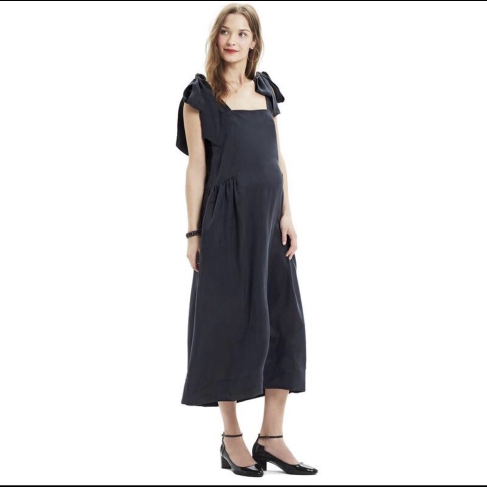 Hatch maternity Kate bow tie dress size 3/large